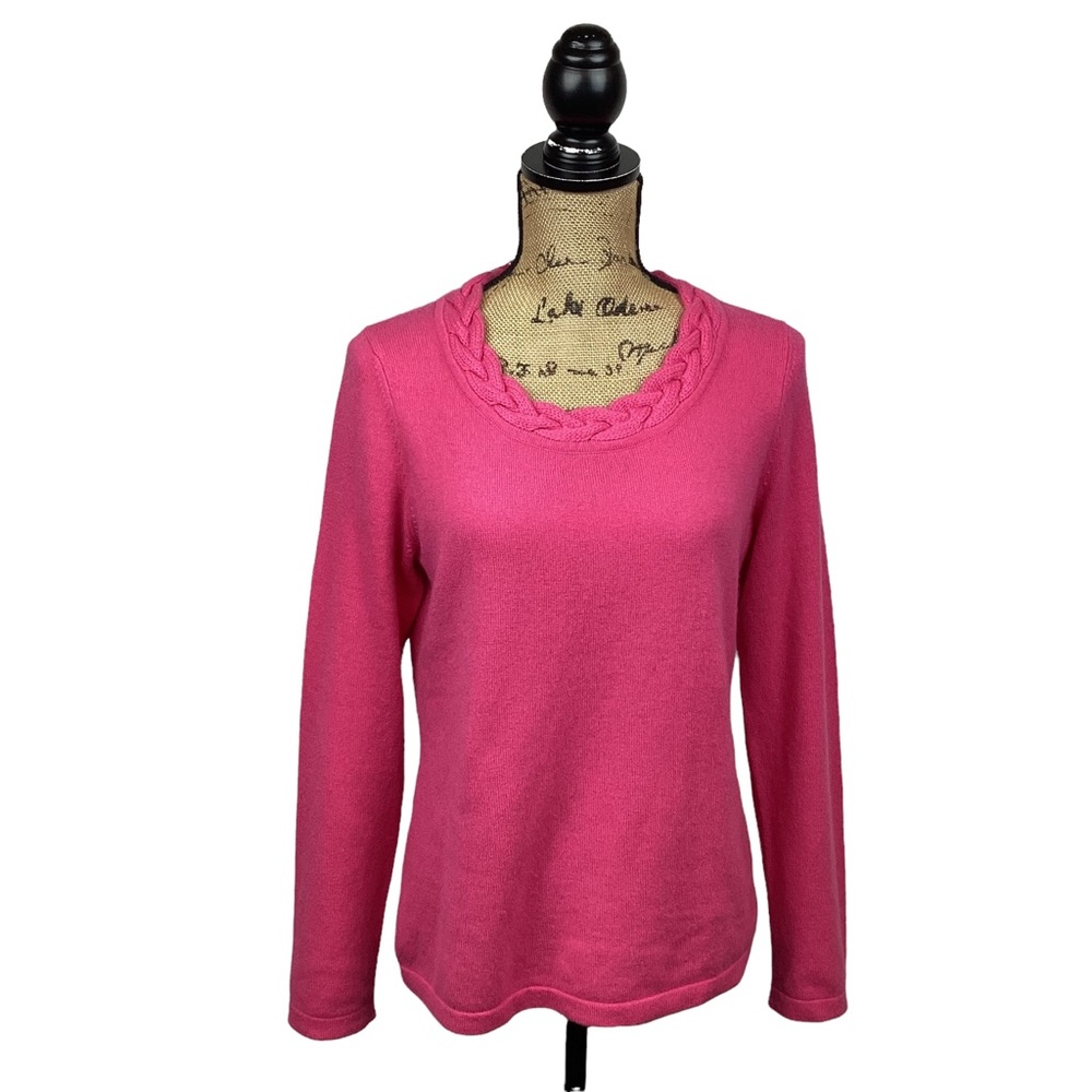 Charter Club 2-Ply Cashmere Sweater Pink